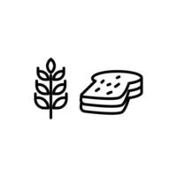 illustratie vectorafbeelding van brood icon vector