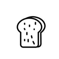 illustratie vectorafbeelding van brood icon vector