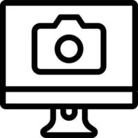 scherm camera vectorillustratie op een background.premium kwaliteit symbolen.vector iconen voor concept en grafisch ontwerp. vector