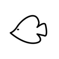 illustratie vectorafbeelding van vis icon vector