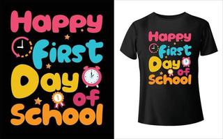 welkom terug op school t-shirt ontwerp school vector t-shirt