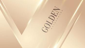 luxe gouden achtergrond met glitter en lichteffect. elegante crème achtergrond met papier gesneden stijl vector