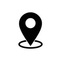 locatie pin pictogram vector. pin locatie pictogram ontwerp illustratie. locatie pictogram eenvoudig teken. vector