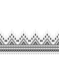 geometrische etnische textuur borduurwerk ontwerp met donkerblauwe achtergrond of behang en rok, tapijt, behang, kleding, verpakking, batik, stof, vel witte driehoek vormen vector, illustratie ontwerp vector