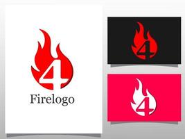 logo brand met nummer. logo ontwerpelement vector