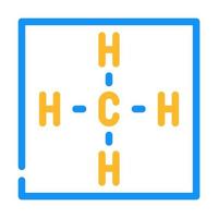 methaan biogas chemische kleur pictogram vectorillustratie vector