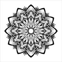 mandala vector zwart en wit vintage ornament 07