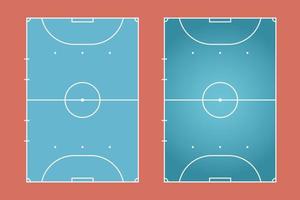 futsal veld plat ontwerp, voetbalveld grafische illustratie, vector van zaalvoetbal en lay-out.