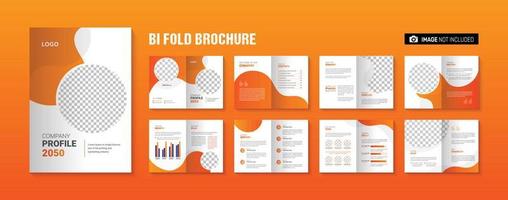 bedrijfsprofiel brochure sjabloonontwerp creatieve moderne zakelijke brochure lay-out vector