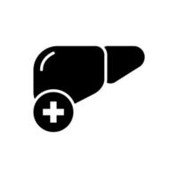 hepatitis, lever pictogram vector