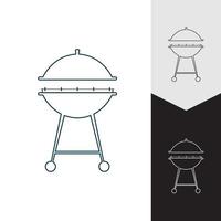 barbecue pictogram vectorillustratie vector