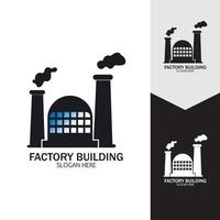 fabrieksgebouw iconen vector