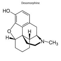 skeletformule van chemisch molecuul. vector