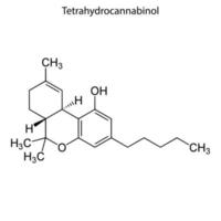 skeletformule van chemisch molecuul. vector