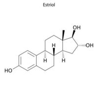 skelet formule molecuul vector