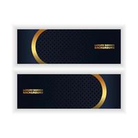 luxe achtergrondlicht met abstracte kleur moderne technologie banner goud vector