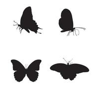 vlinder silhouet vector