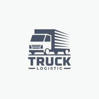 vrachtwagen logo sjabloon. transport, bezorgservice, logistiek. vector