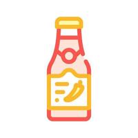 industriële pikante saus kleur pictogram vectorillustratie vector