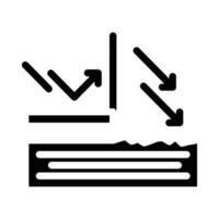 zonbescherming crème laag glyph pictogram vectorillustratie vector