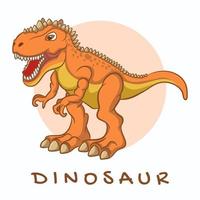 dinosaurus oranje vector