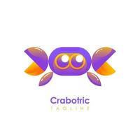 metrisch zee-logo crabotric vector