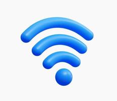 3D-realistische wifi-pictogram vectorillustratie vector