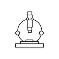 microscoop vector voor website symbool pictogram presentatie