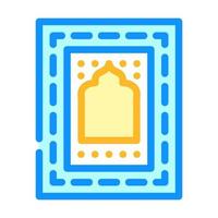 tapijt voor namaz kleur pictogram vectorillustratie vector