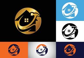 onroerend goed logo, huis logo, huis logo teken symbool vector