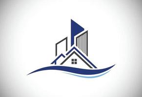 onroerend goed logo, huis logo, huis logo teken symbool vector