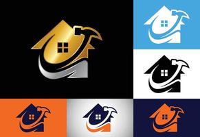 onroerend goed logo, huis logo, huis logo teken symbool vector