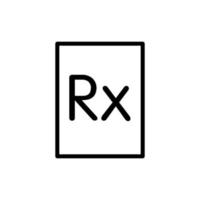 illustratie vectorafbeelding van rx icon vector