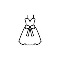 illustratie vectorafbeelding van jurk icon vector