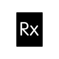 illustratie vectorafbeelding van rx icon vector