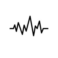 illustratie vectorafbeelding van hart pulse icon vector