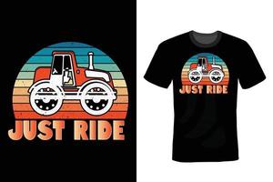 vrachtwagen t-shirt ontwerp, vintage, typografie vector