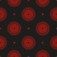 chinese zwarte en rode abstracte naadloze vector achtergrond. Indiase bloemenelement. grafisch ornament voor behang, stof, verpakking, verpakking.