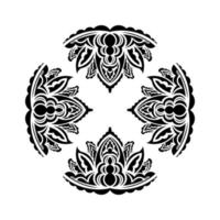 decoratieve ornamenten in de vorm van een bloem. mandala goed voor logo's, prints en ansichtkaarten. geïsoleerd op een witte achtergrond. vector illustratie