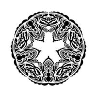 decoratieve ornamenten in de vorm van een bloem. mandala goed voor logo's, prints en ansichtkaarten. geïsoleerd op een witte achtergrond. vector illustratie