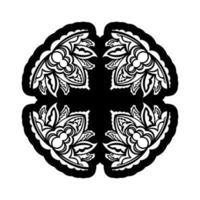 mandala ornamenten in de vorm van een bloem. goed voor logo's, prints en kaarten. geïsoleerd op een witte achtergrond. vector illustratie