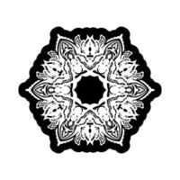 mandala ornamenten in de vorm van een bloem. goed voor logo's, prints en kaarten. vector illustratie