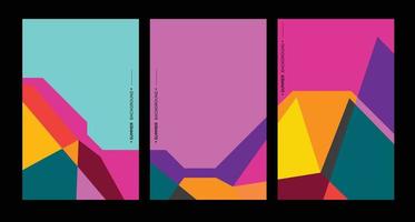 kleurrijke abstracte geometrische achtergrondillustratie voor de zomerposter