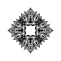 decoratieve ornamenten in de vorm van een bloem. mandala goed voor logo's, tatoeages, prints en ansichtkaarten. vector illustratie