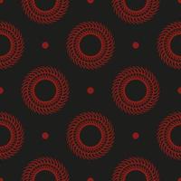 chinese zwarte en rode abstracte naadloze vector achtergrond. behang in een vintage stijlsjabloon. Indiase bloemenelement. grafisch ornament voor behang, stof, verpakking en papier.