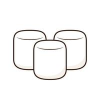 marshmallow cartoon vector. marshmallow-logo-ontwerp. heemst icoon. vector