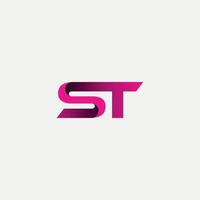 letter st logo gratis vector bestand