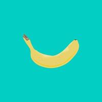 achtergrondillustratie van gele bananen verticaal geplaatst op groene achtergrond vector