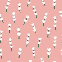 abstracte naadloze patronen met vintage groovy madeliefjebloemen op roze achtergrond. retro bloemen vector achtergrond ontwerp van proefbaan, textiel, briefpapier, inpakpapier, covers. Jaren '60, '70, '80 stijl