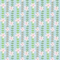 naadloze vintage bloemen met wijnstokken op pastel achtergrond vector